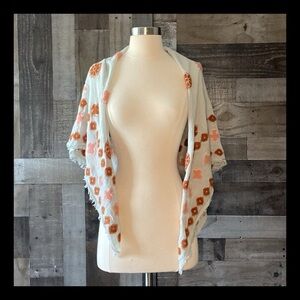 Mint green scarf pastel floral softgirl fairy quiet luxury resortwear prairie